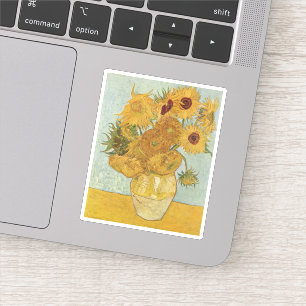 van Gogh still Life Vase met twaalf zonnebloemen Sticker