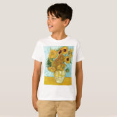 van Gogh still Life Vase met twaalf zonnebloemen T-shirt (Voorkant volledig)