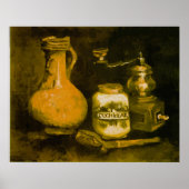 Van Gogh Still Life with Coffee Mill, Pipe and Jug Poster (Voorkant)