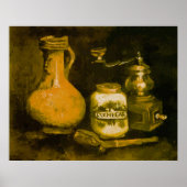 Van Gogh Still Life with Coffee Mill, Pipe and Jug Poster (Voorkant)