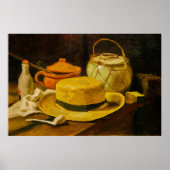 Van Gogh Still Life with Straw Hat Poster (Voorkant)