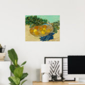 Van Gogh still Sinaasappels Lemons Old Art Poster (Thuiskantoor)