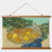 Van Gogh still Sinaasappels Lemons Old Art Wood Hangend Wandkleed (Voorkant)