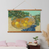 Van Gogh still Sinaasappels Lemons Old Art Wood Hangend Wandkleed (Slaapkamer)