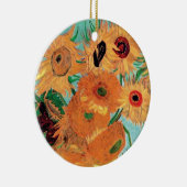 Van Gogh - stille levensfase met twaalf zonnebloem Keramisch Ornament (Rechts)