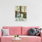 Van Gogh - Stilleven Glas Absint en Karaaf Canvas Afdruk (Insitu (Woonkamer))