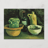 Van Gogh - Stilleven met aardewerk en twee flessen Briefkaart (Voorkant)