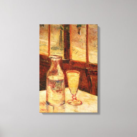 Van Gogh - Stilleven met Absinthe Canvas Afdruk (Voorkant)