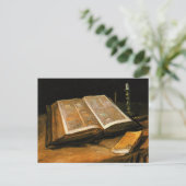 Van Gogh - Stilleven met bijbel Briefkaart (Staand voorkant)