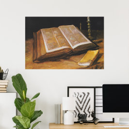  van Gogh Stilleven met bijbel Poster