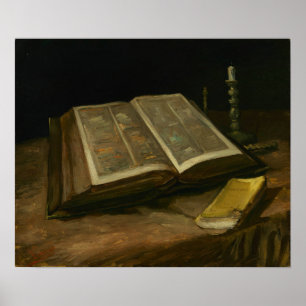 Van Gogh - Stilleven met Bijbel Poster