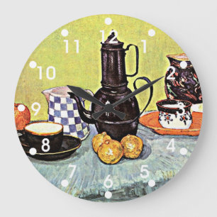Van Gogh: Stilleven met blauwe email koffiepot Grote Klok