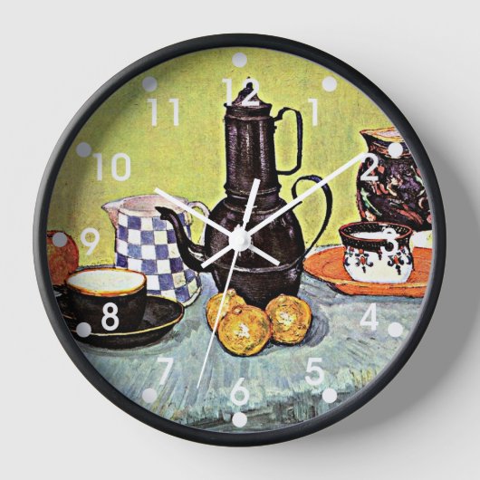 Van Gogh: Stilleven met blauwe emaille koffiepot (Voorkant)