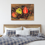 Van Gogh - Stilleven met fruit en kastanjes Canvas Afdruk (Insitu (Slaapkamer))