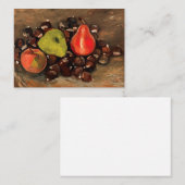 Van Gogh - Stilleven met fruit en kastanjes Notitiekaartje (Voorkant / Achterkant)