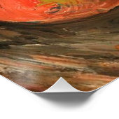 Van Gogh - Stilleven met fruit en kastanjes Perfect Poster (Hoek)