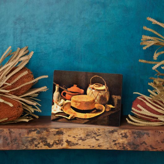 Van Gogh - Stilleven met geel Pet Fotoplaat (Zijkant)