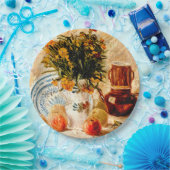 Van Gogh - Stilleven met koffiepot en bloemen Papieren Bordje (Feest)