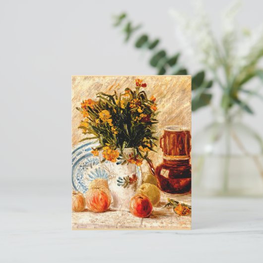 Van Gogh - Stilleven met koffiepot Kaart (Staand voorkant)
