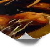Van Gogh Stilleven met mand groenten Poster (Hoek)