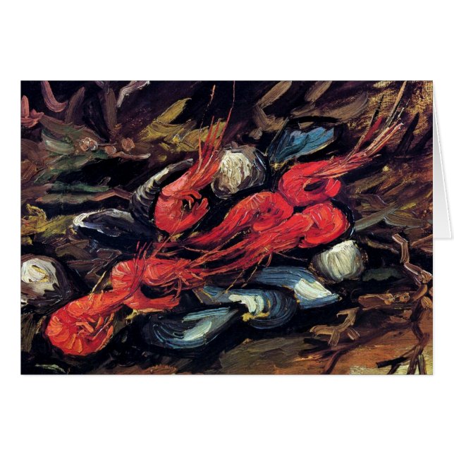 Van Gogh - Stilleven met mosselen en garnalen (Voorkant Horizontaal)