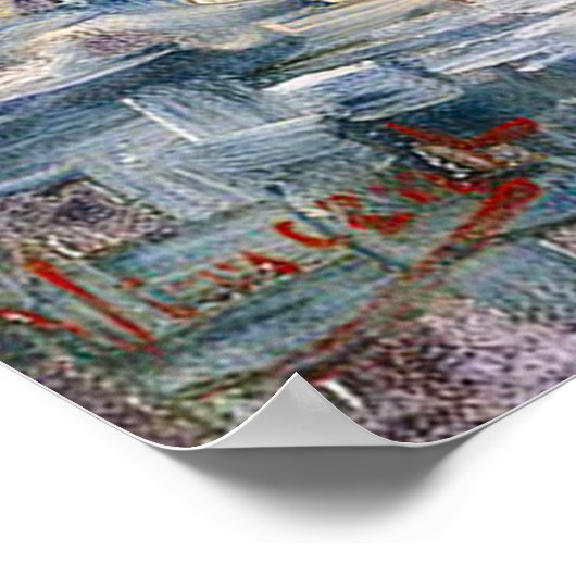 Van Gogh Stilleven met pot geraniums Poster (Hoek)