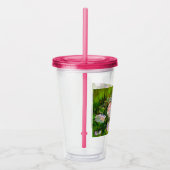 Van Gogh Stilleven met roze rozen Acryl Drinkbeker (Rechts)