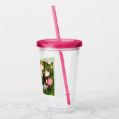 Van Gogh Stilleven met roze rozen Acryl Drinkbeker (Links)