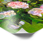 Van Gogh Stilleven met roze rozen Foto Afdruk (Hoek)