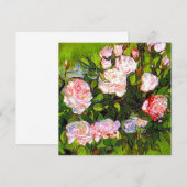 Van Gogh Stilleven met roze rozen Kaart (Voorkant / Achterkant)