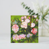 Van Gogh Stilleven met roze rozen Kaart (Staand voorkant)