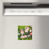 Van Gogh Stilleven met roze rozen Magneet (Insitu (Vaatwasser))