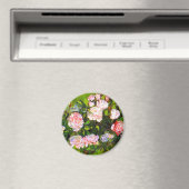 Van Gogh Stilleven met roze rozen Magneet (Insitu (Vaatwasser))