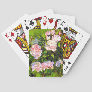 Van Gogh Stilleven met roze rozen Pokerkaarten