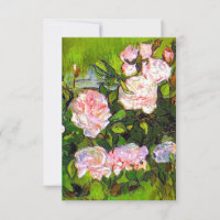 Van Gogh Stilleven met roze rozen