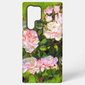 Van Gogh Stilleven met roze rozen Samsung Galaxy Hoesje (Achterkant)