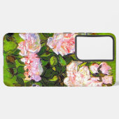 Van Gogh Stilleven met roze rozen Samsung Galaxy Hoesje (Linkerkant)