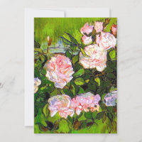 Van Gogh Stilleven met roze rozen