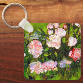 Van Gogh Stilleven met roze rozen Sleutelhanger (Voorkant)