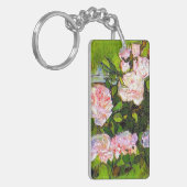 Van Gogh Stilleven met roze rozen Sleutelhanger (Voorkant Links)