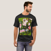 Van Gogh Stilleven met roze rozen T-shirt (Voorkant volledig)