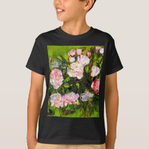 Van Gogh Stilleven met roze rozen T-shirt