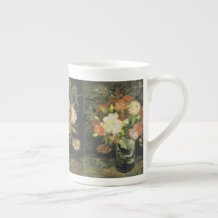 Van Gogh Stilleven met weide bloemen en Roos Porselein Kop
