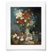 Van Gogh Stilleven met weide bloemen en Rozen Foto Afdruk (Voorkant)
