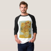 Van Gogh - Stilleven: Vaas met 12 zonnebloemen T-shirt (Voorkant volledig)