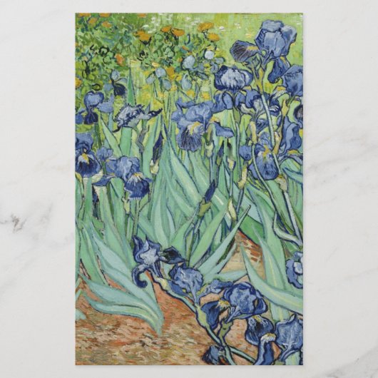 Van Gogh Stilleven: Vaas met Irissen Briefpapier (Voorkant)