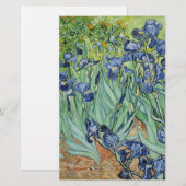 Van Gogh Stilleven: Vaas met Irissen Briefpapier (Voorkant / Achterkant)