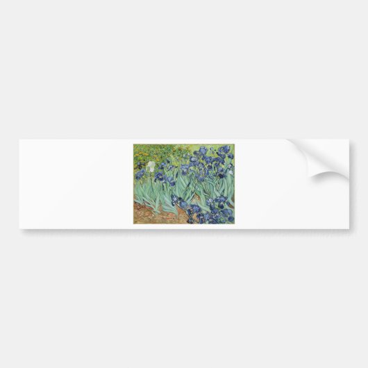 Van Gogh Stilleven: Vaas met Irissen Bumpersticker (Voorkant)