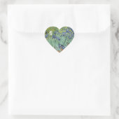 Van Gogh Stilleven: Vaas met Irissen Hart Sticker (Tas)