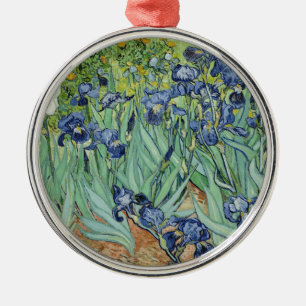Van Gogh Stilleven: Vaas met Irissen Metalen Ornament